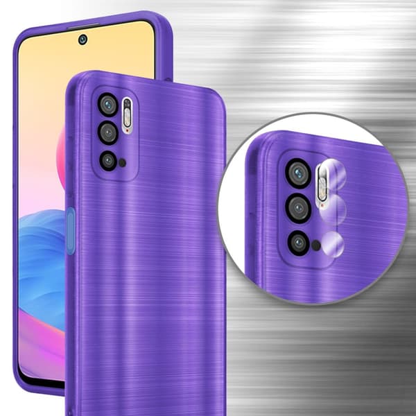 Xiaomi RedMi NOTE 10 5G / POCO M3 PRO 5G Suojakuori Suojakotelo joustavasta TPU-silikonista harjatulla muotoilulla
