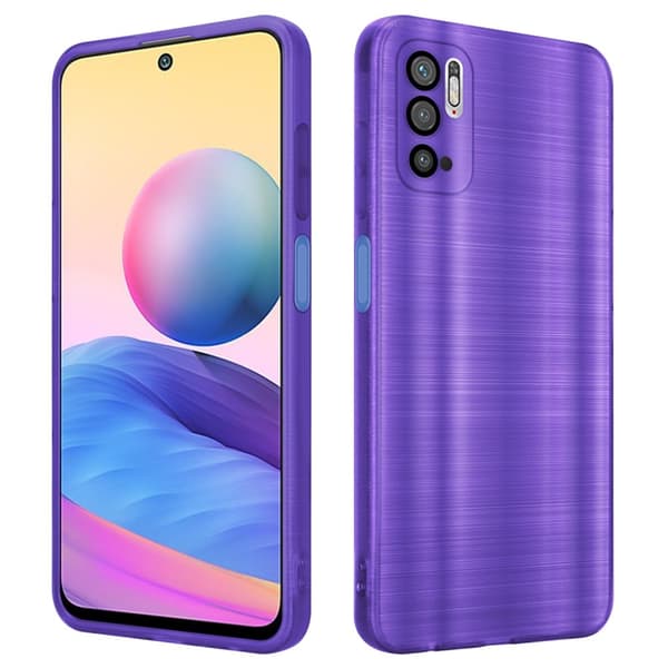 Xiaomi RedMi NOTE 10 5G / POCO M3 PRO 5G Suojakuori Suojakotelo joustavasta TPU-silikonista harjatulla muotoilulla