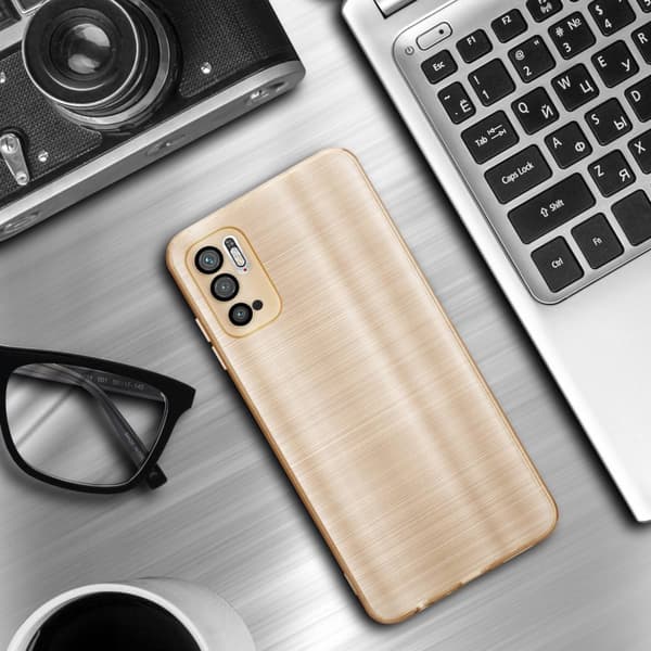 Xiaomi RedMi NOTE 10 5G / POCO M3 PRO 5G Suojakuori Suojakotelo joustavasta TPU-silikonista harjatulla muotoilulla
