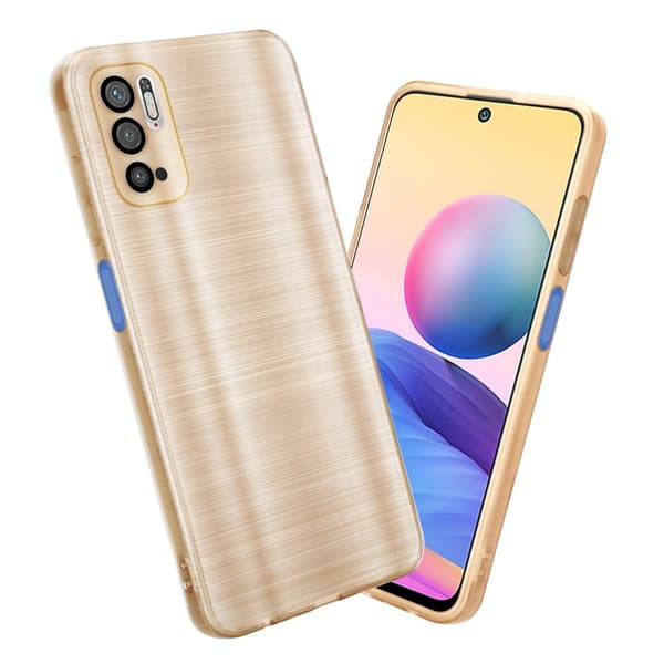 Xiaomi RedMi NOTE 10 5G / POCO M3 PRO 5G Suojakuori Suojakotelo joustavasta TPU-silikonista harjatulla muotoilulla