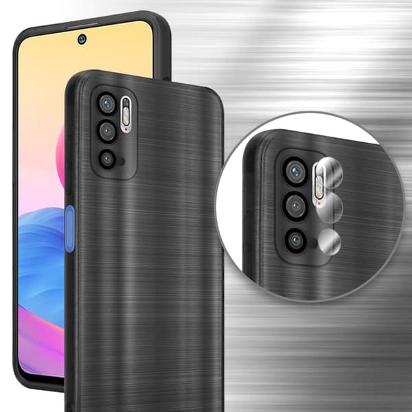 Xiaomi RedMi NOTE 10 5G / POCO M3 PRO 5G Suojakuori Suojakotelo joustavasta TPU-silikonista harjatulla muotoilulla