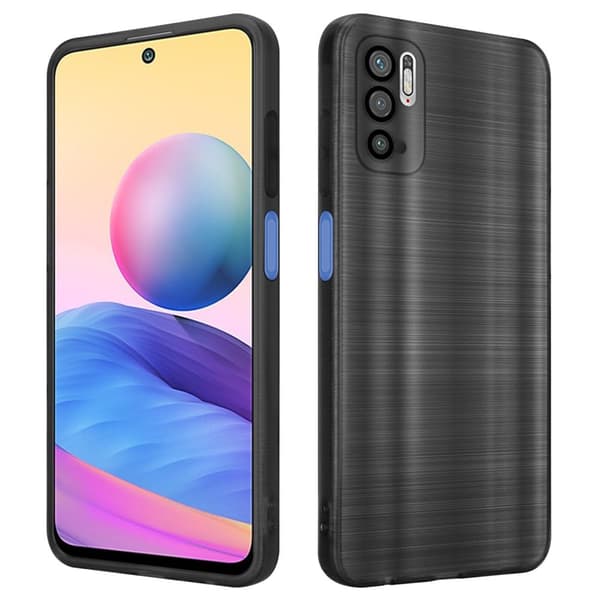 Xiaomi RedMi NOTE 10 5G / POCO M3 PRO 5G Suojakuori Suojakotelo joustavasta TPU-silikonista harjatulla muotoilulla
