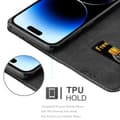 Miniatyrbilde 5 av 8: Lommebokdeksel til iPhone 14 PRO MAX Deksel med magnetisk lukking, stativfunksjon og kortlomme