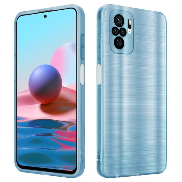 Xiaomi RedMi NOTE 10 4G / RedMi NOTE 11 4G Etui Case Cover Børstet turkis