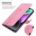 Pikkukuva 5 / 8: iPhone 14 PLUS Suojakotelo Suojakuori Lompakkokotelo Matkapuhelinkotelo Kukat jossa on magneettisuljenta, jalusta-toiminto ja korttipaikat
