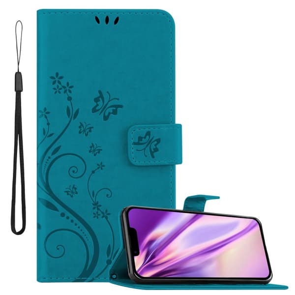 iPhone 14 PLUS Pungetui Cover Blomster ()