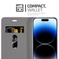 Miniatyrbilde 4 av 9: Deksel til iPhone 14 PRO MAX Lommebokdeksel med magnetisk lukking, stativfunksjon og kortlomme