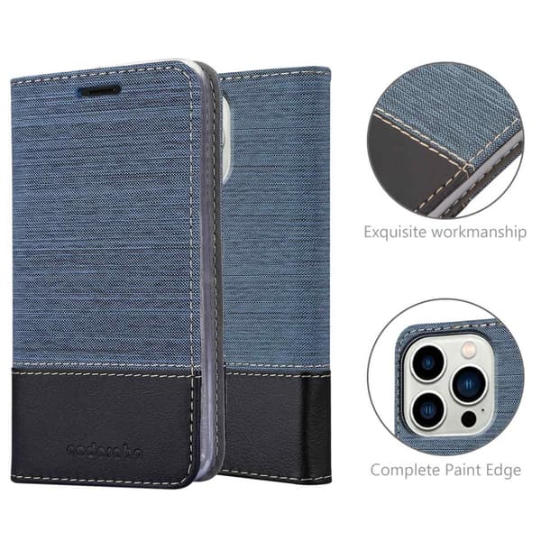 iPhone 14 PRO MAX Skal Plånboksfodral med magnetisk stängning, ståfunktion och kortficka