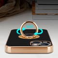 Miniatyrbilde 6 av 8: Deksel til iPhone 13 med ring Etui av fleksibel TPU-silikon, med kamerabeskyttelse magnetisk bilholder