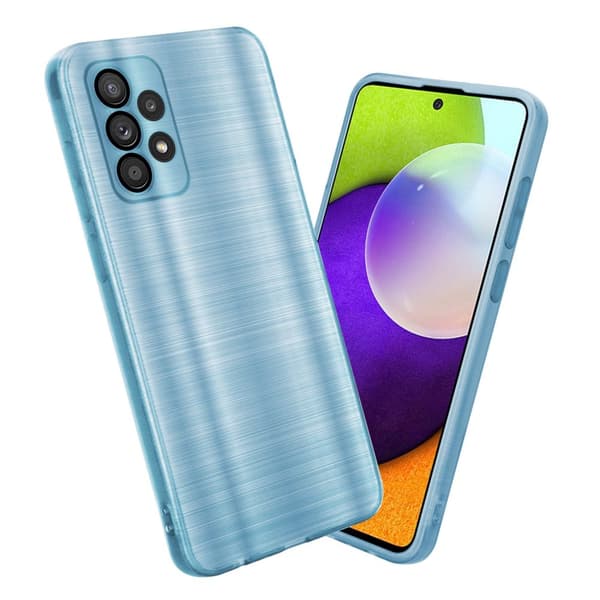 Deksel til Samsung Galaxy A52 (4G / 5G) / A52s Beskyttelsesdeksel laget av fleksibel TPU-silikon i børstet design