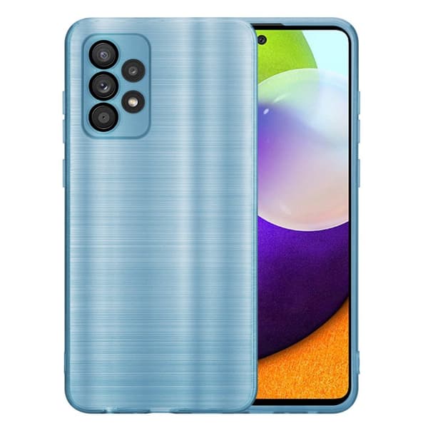 Deksel til Samsung Galaxy A52 (4G / 5G) / A52s Beskyttelsesdeksel laget av fleksibel TPU-silikon i børstet design