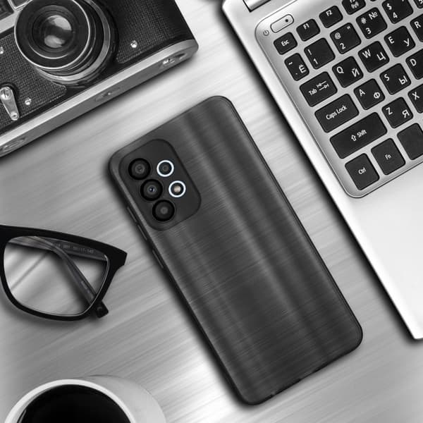 Samsung Galaxy A33 5G Suojakuori Suojakotelo joustavasta TPU-silikonista harjatulla muotoilulla