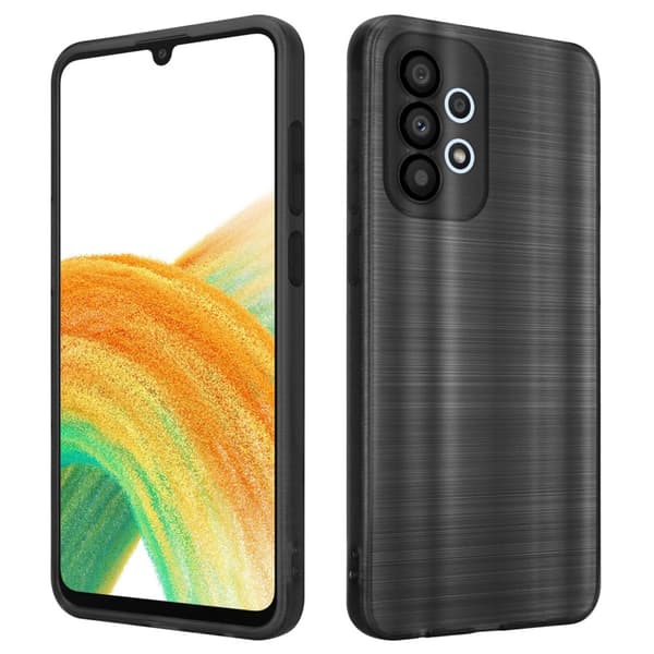 Samsung Galaxy A33 5G Suojakuori Suojakotelo joustavasta TPU-silikonista harjatulla muotoilulla