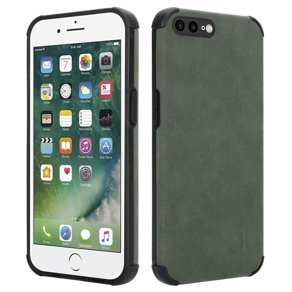 iPhone 7 PLUS / 7S PLUS / 8 PLUS Suojakuori Suojakotelo valmistettu TPU-silikonista jossa on jalo keinotekoinen mokkanahkainen takapuoli