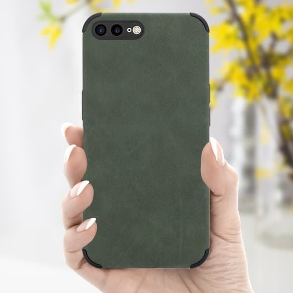 iPhone 7 PLUS / 7S PLUS / 8 PLUS Suojakuori Suojakotelo valmistettu TPU-silikonista jossa on jalo keinotekoinen mokkanahkainen takapuoli