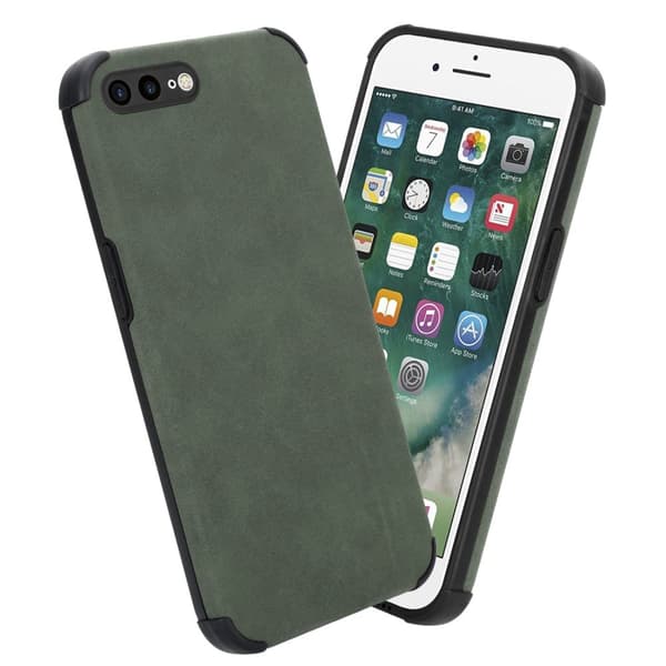 iPhone 7 PLUS / 7S PLUS / 8 PLUS Suojakuori Suojakotelo valmistettu TPU-silikonista jossa on jalo keinotekoinen mokkanahkainen takapuoli