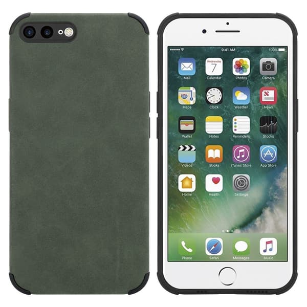 iPhone 7 PLUS / 7S PLUS / 8 PLUS Suojakuori Suojakotelo valmistettu TPU-silikonista jossa on jalo keinotekoinen mokkanahkainen takapuoli