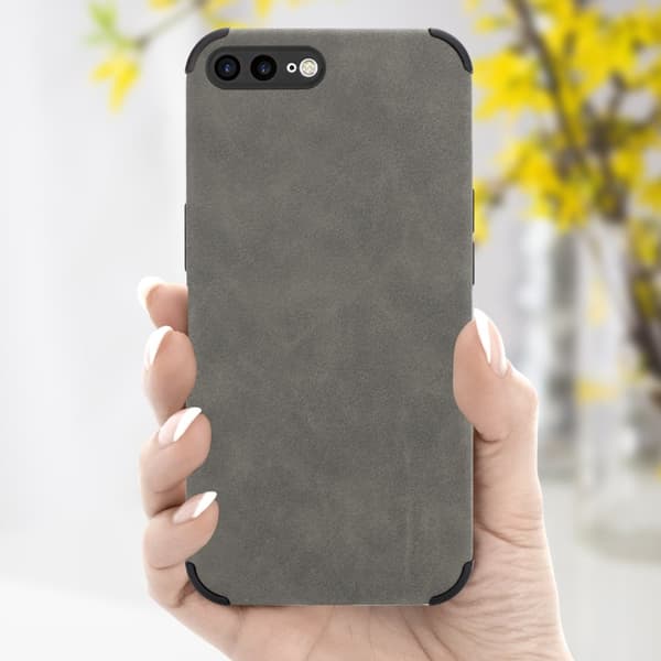 iPhone 7 PLUS / 7S PLUS / 8 PLUS Suojakuori Suojakotelo valmistettu TPU-silikonista jossa on jalo keinotekoinen mokkanahkainen takapuoli