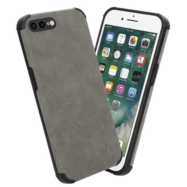iPhone 7 PLUS / 7S PLUS / 8 PLUS Suojakuori Suojakotelo valmistettu TPU-silikonista jossa on jalo keinotekoinen mokkanahkainen takapuoli