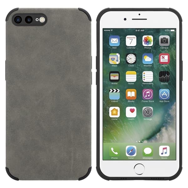 iPhone 7 PLUS / 7S PLUS / 8 PLUS Suojakuori Suojakotelo valmistettu TPU-silikonista jossa on jalo keinotekoinen mokkanahkainen takapuoli
