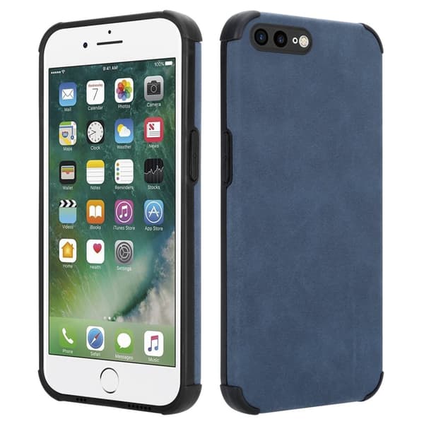 iPhone 7 PLUS / 7S PLUS / 8 PLUS Suojakuori Suojakotelo valmistettu TPU-silikonista jossa on jalo keinotekoinen mokkanahkainen takapuoli