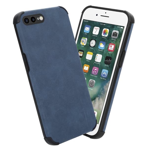 iPhone 7 PLUS / 7S PLUS / 8 PLUS Suojakuori Suojakotelo valmistettu TPU-silikonista jossa on jalo keinotekoinen mokkanahkainen takapuoli