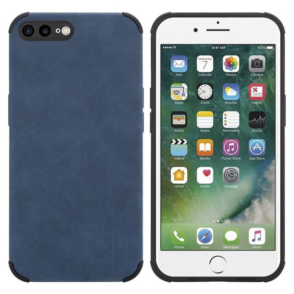 iPhone 7 PLUS / 7S PLUS / 8 PLUS Suojakuori Suojakotelo valmistettu TPU-silikonista jossa on jalo keinotekoinen mokkanahkainen takapuoli