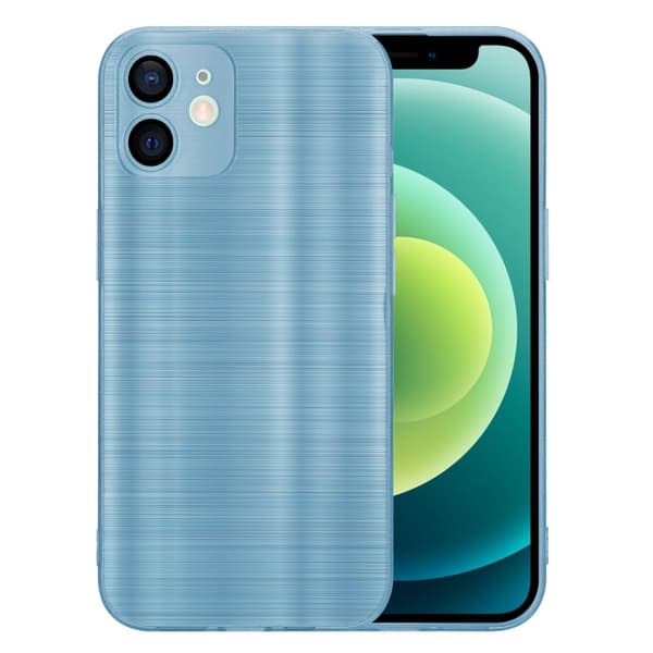 iPhone 12 MINI Suojakuori Suojakotelo joustavasta TPU-silikonista harjatulla muotoilulla