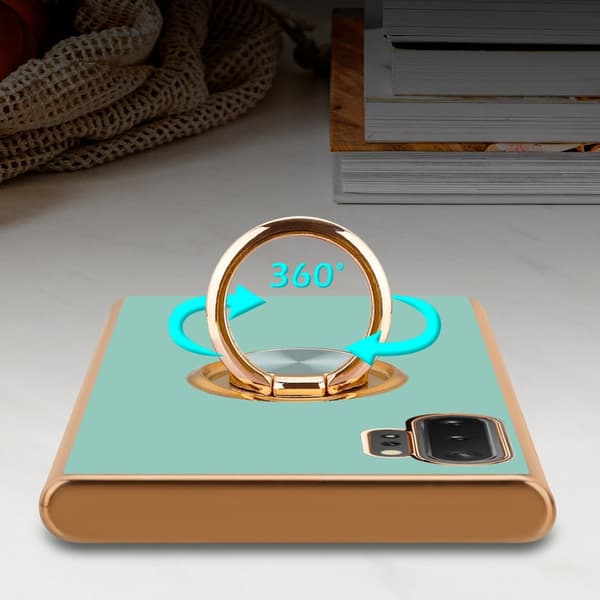 Samsung Galaxy NOTE 10 PLUS Skal Fodral med ring av flexibel TPU-silikon, med kameraskydd och magnetisk bilhållare