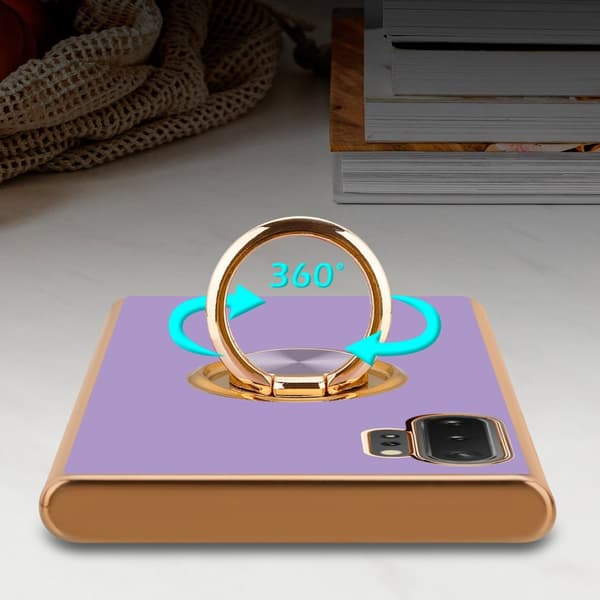 Samsung Galaxy NOTE 10 PLUS Skal Fodral med ring av flexibel TPU-silikon, med kameraskydd och magnetisk bilhållare