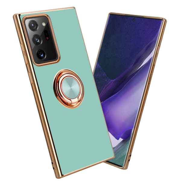 Samsung Galaxy NOTE 20 ULTRA Skal Fodral med ring av flexibel TPU-silikon, med kameraskydd och magnetisk bilhållare
