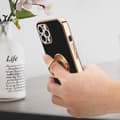 Miniatyrbilde 5 av 8: Deksel til iPhone 11 PRO med ring Etui av fleksibel TPU-silikon, med kamerabeskyttelse magnetisk bilholder
