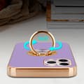 Miniatyrbilde 6 av 8: Deksel til iPhone 11 PRO med ring Etui av fleksibel TPU-silikon, med kamerabeskyttelse magnetisk bilholder