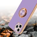 Miniatyrbilde 7 av 8: Deksel til iPhone 11 PRO med ring Etui av fleksibel TPU-silikon, med kamerabeskyttelse magnetisk bilholder