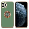 Miniatyrbilde 3 av 8: Deksel til iPhone 11 PRO med ring Etui av fleksibel TPU-silikon, med kamerabeskyttelse magnetisk bilholder