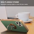 Miniatyrbilde 4 av 8: Deksel til iPhone 11 PRO med ring Etui av fleksibel TPU-silikon, med kamerabeskyttelse magnetisk bilholder