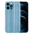Miniatyrbilde 3 av 8: Deksel til iPhone 12 PRO Beskyttelsesdeksel laget av fleksibel TPU-silikon i børstet design