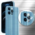 Miniatyrbilde 8 av 8: Deksel til iPhone 12 PRO Beskyttelsesdeksel laget av fleksibel TPU-silikon i børstet design