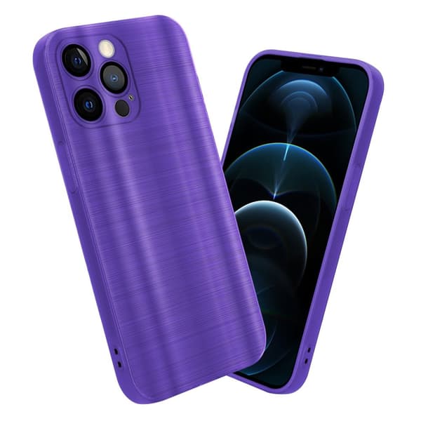 iPhone 12 PRO Skal Fodral Case Cover Mobilskydd av flexibelt TPU-silikon i borstad design