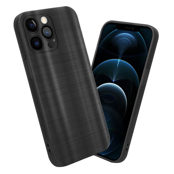 iPhone 12 PRO Skal Fodral Case Cover Mobilskydd av flexibelt TPU-silikon i borstad design