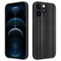 Miniatyrbild 1 av 8: iPhone 12 PRO Skal Fodral Case Cover Mobilskydd av flexibelt TPU-silikon i borstad design