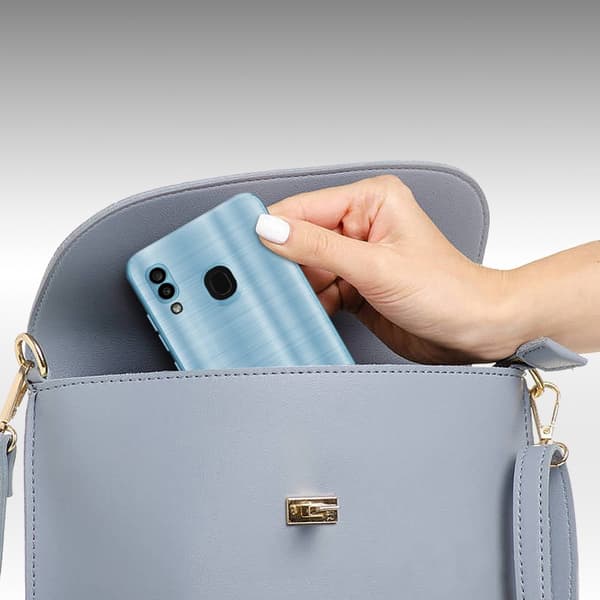 Samsung Galaxy A20 / A30 / M10s Skal Fodral Case Cover Mobilskydd av flexibelt TPU-silikon i borstad design