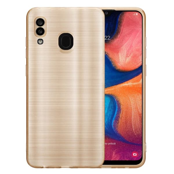Samsung Galaxy A20 / A30 / M10s Suojakuori Suojakotelo joustavasta TPU-silikonista harjatulla muotoilulla