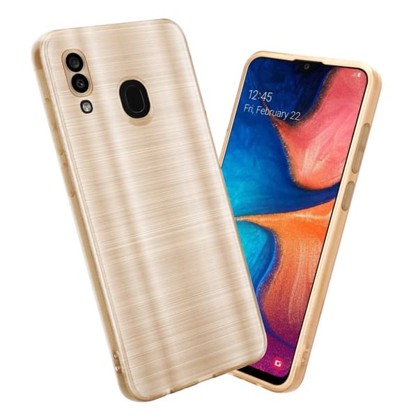 Samsung Galaxy A20 / A30 / M10s Suojakuori Suojakotelo joustavasta TPU-silikonista harjatulla muotoilulla