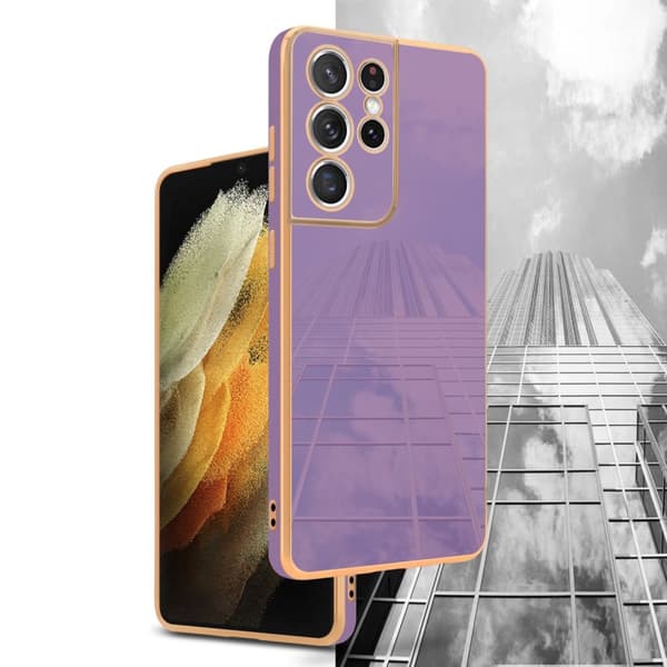 Silikondeksel til Samsung Galaxy S21 ULTRA med kamerabeskyttelse