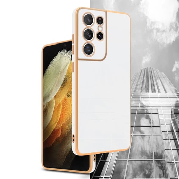 Silikondeksel til Samsung Galaxy S21 ULTRA med kamerabeskyttelse