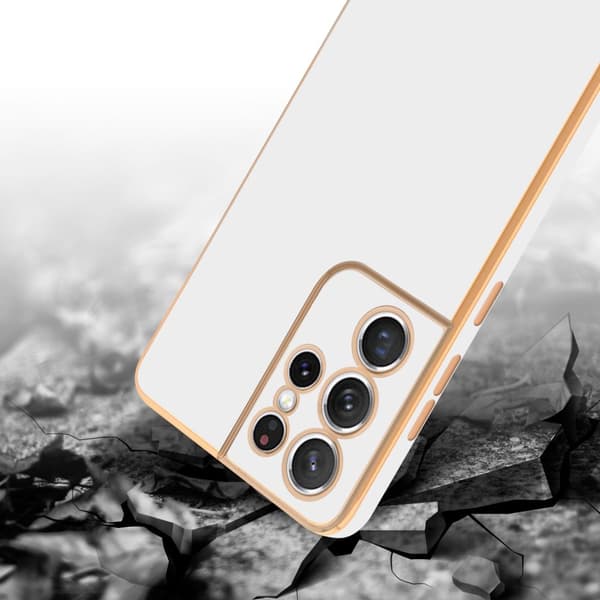 Silikondeksel til Samsung Galaxy S21 ULTRA med kamerabeskyttelse