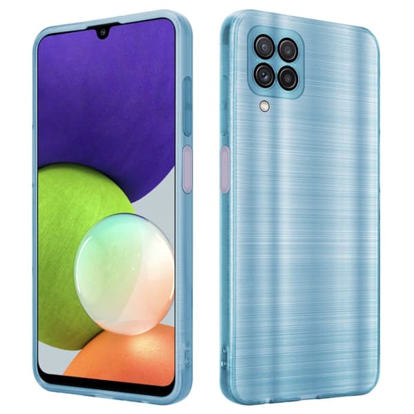 Samsung Galaxy A22 4G Suojakuori Suojakotelo joustavasta TPU-silikonista harjatulla muotoilulla