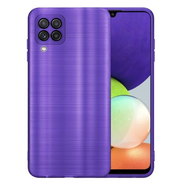 Samsung Galaxy A22 4G Suojakuori Suojakotelo joustavasta TPU-silikonista harjatulla muotoilulla
