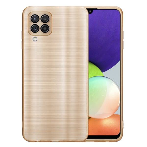 Samsung Galaxy A22 4G Suojakuori Suojakotelo joustavasta TPU-silikonista harjatulla muotoilulla